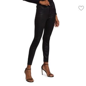 GOOD AMERICAN Good Legs Coated Skinny Jeans Size 12